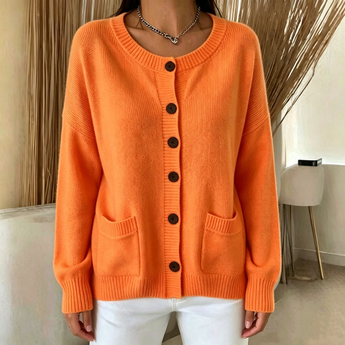 Women's Cardigan - Button-Front