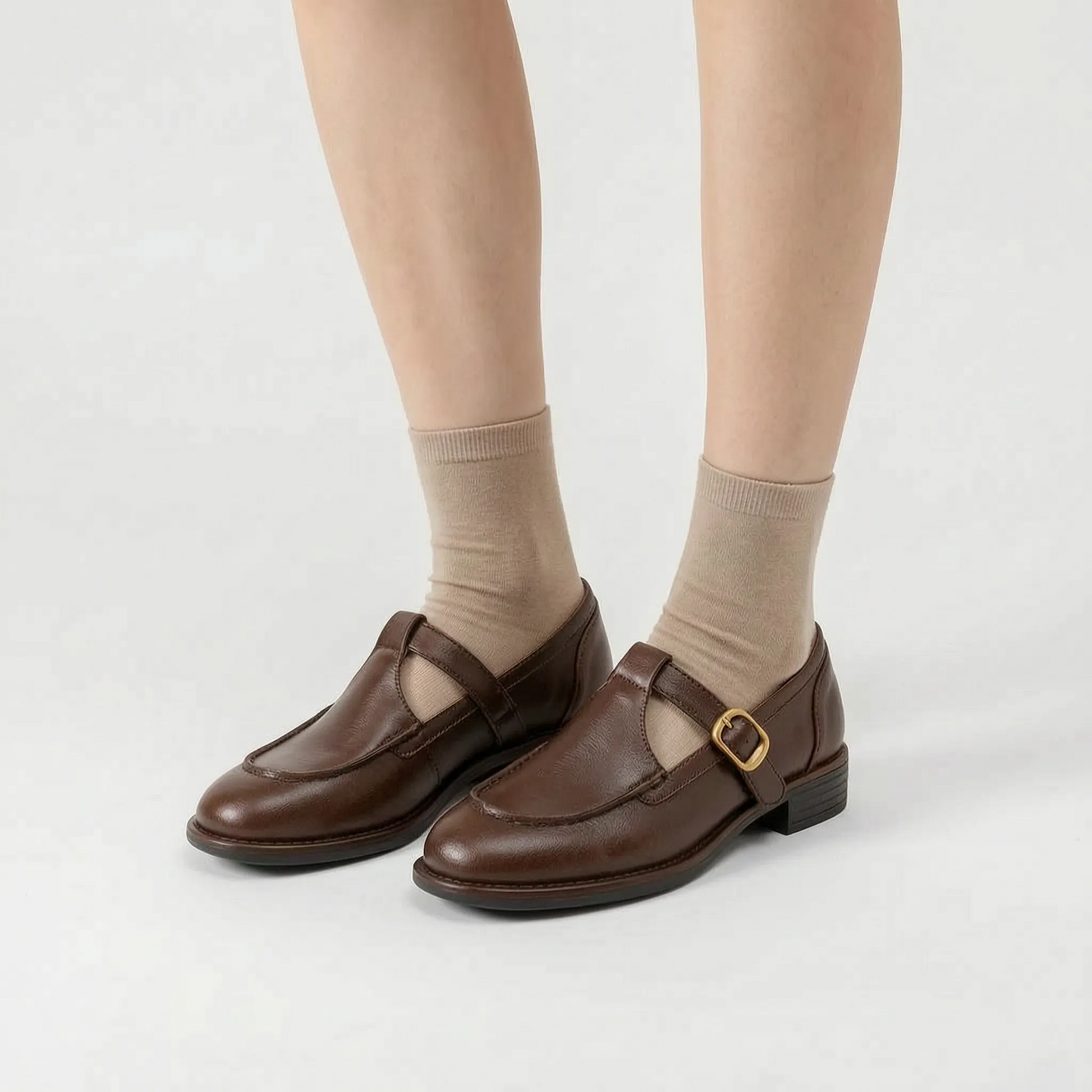 Aetris - T-Strap Retro Mary Jane Shoes