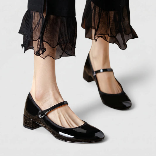 EvoraHeel - Classic Black Mary Jane Shoes