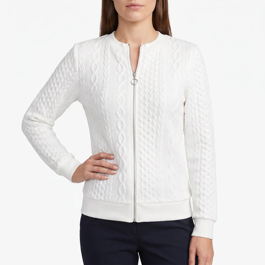 KnitVibe - Zip Up Knitted Sweater