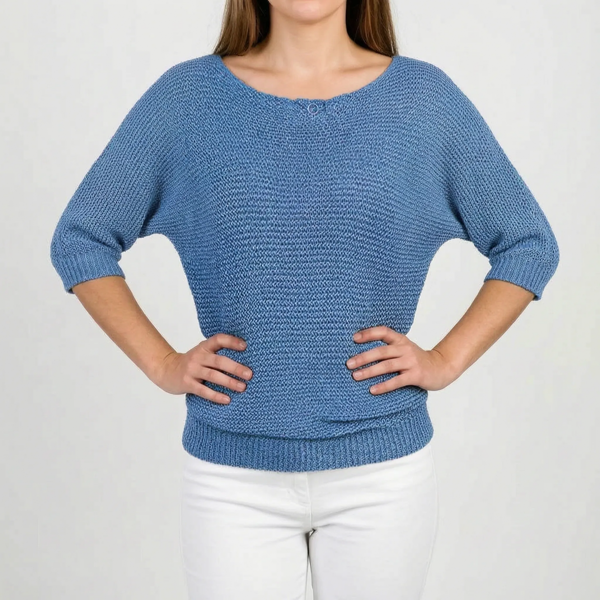 Knitly - Short Sleeve Knit Sweater
