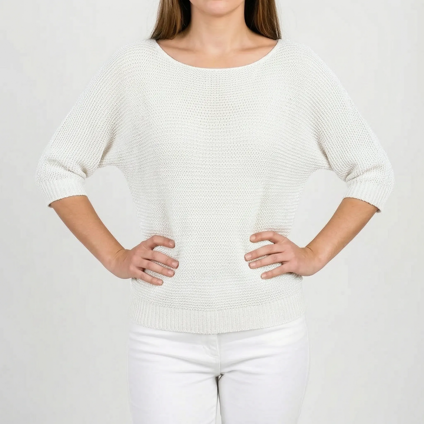 Knitly - Short Sleeve Knit Sweater