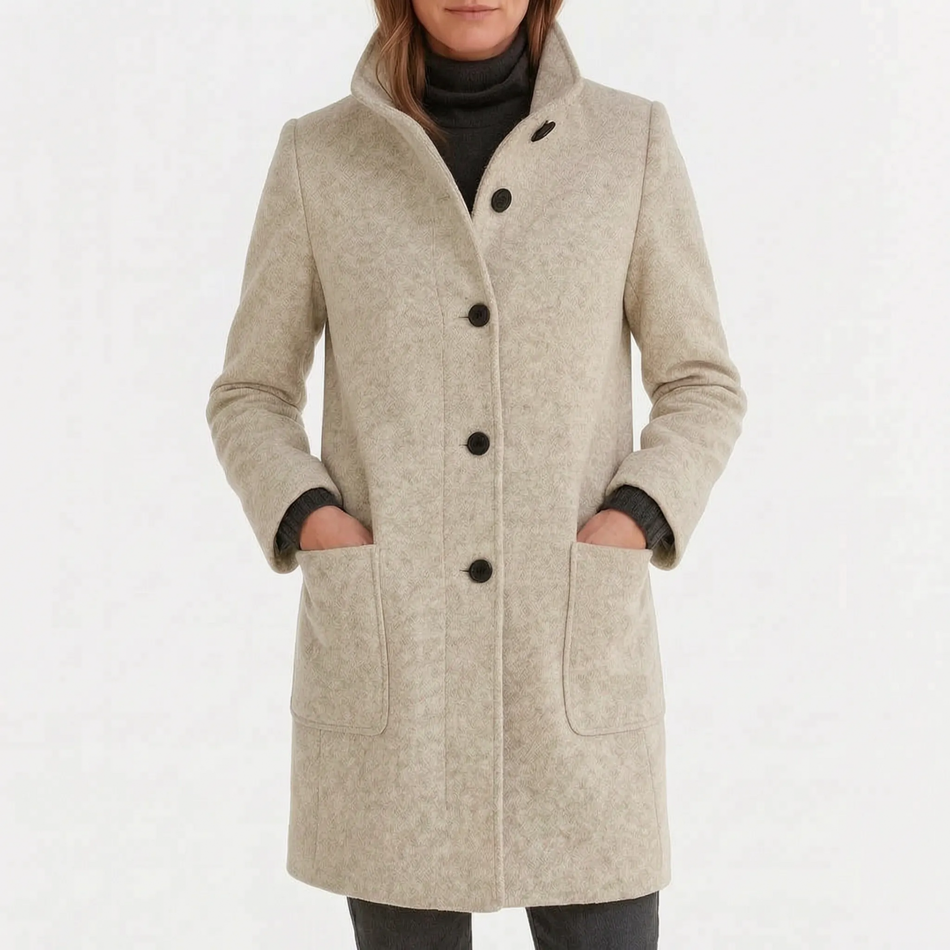 Valara - Single Breasted Structured Womens Coat