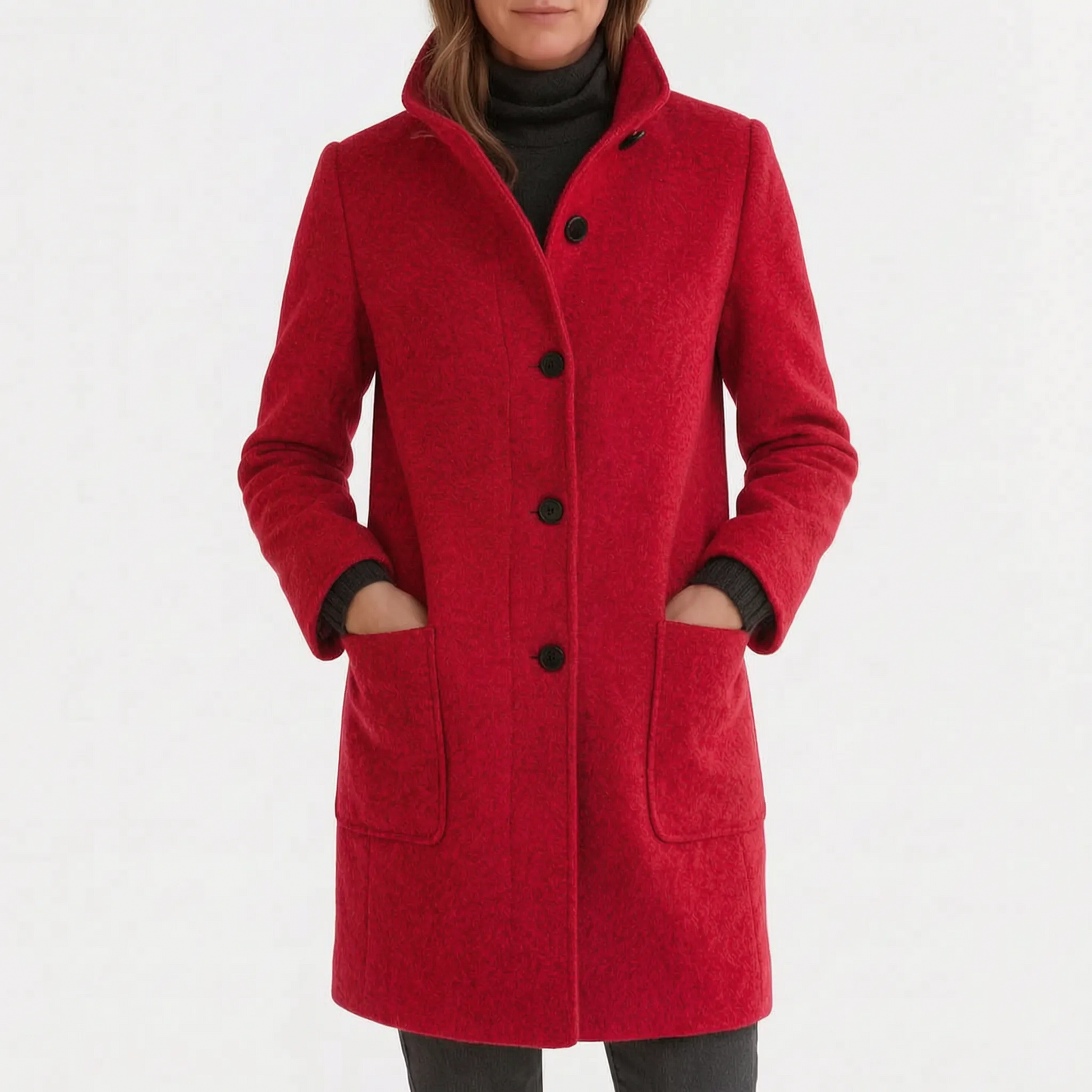 Valara - Single Breasted Structured Womens Coat