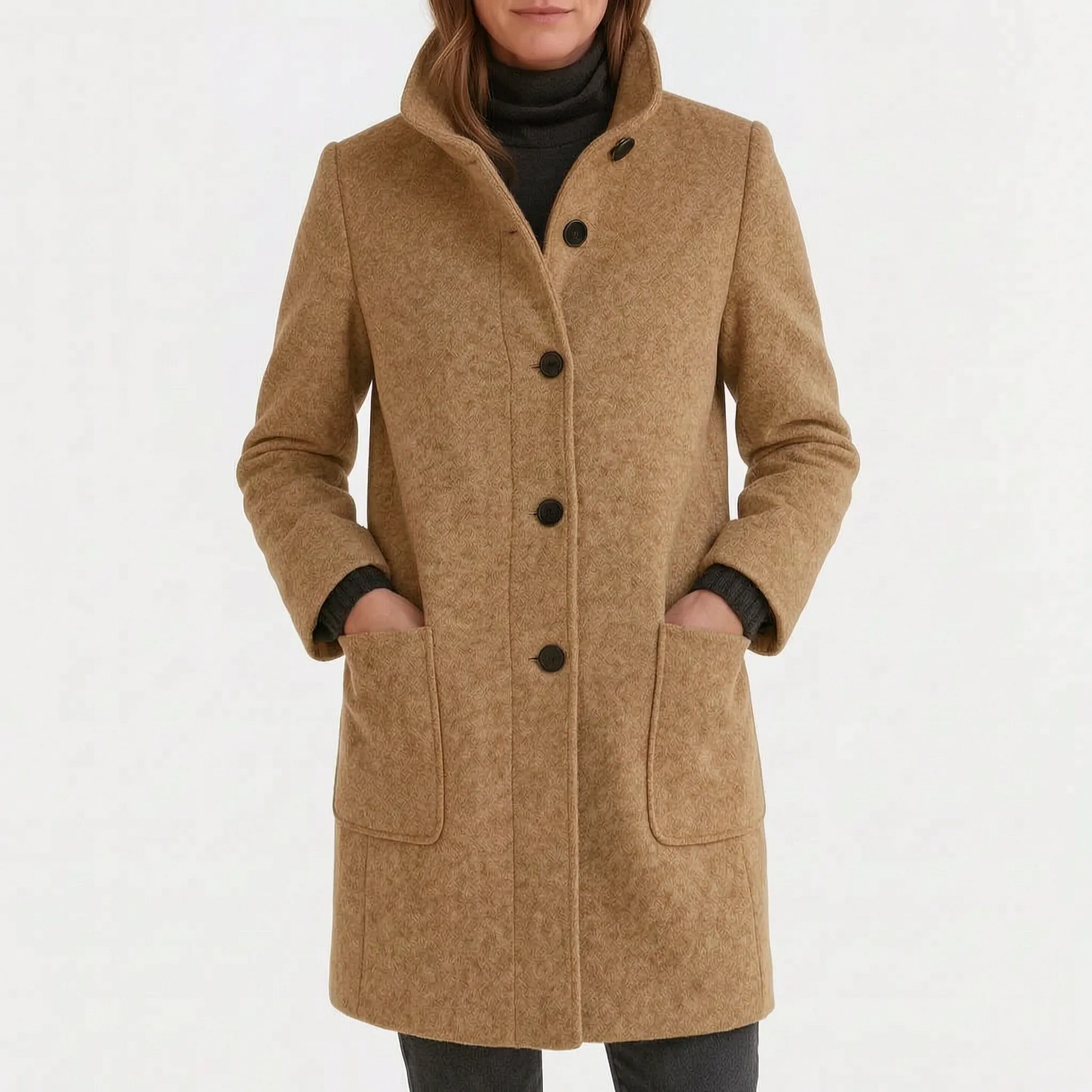 Valara - Single Breasted Structured Womens Coat