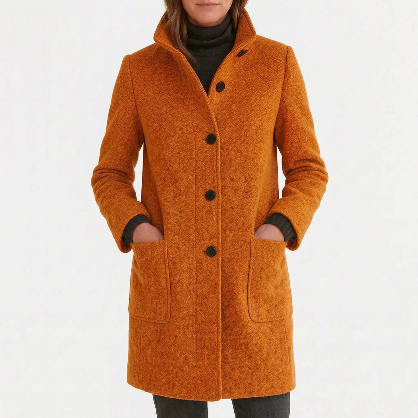 Valara - Single Breasted Structured Womens Coat