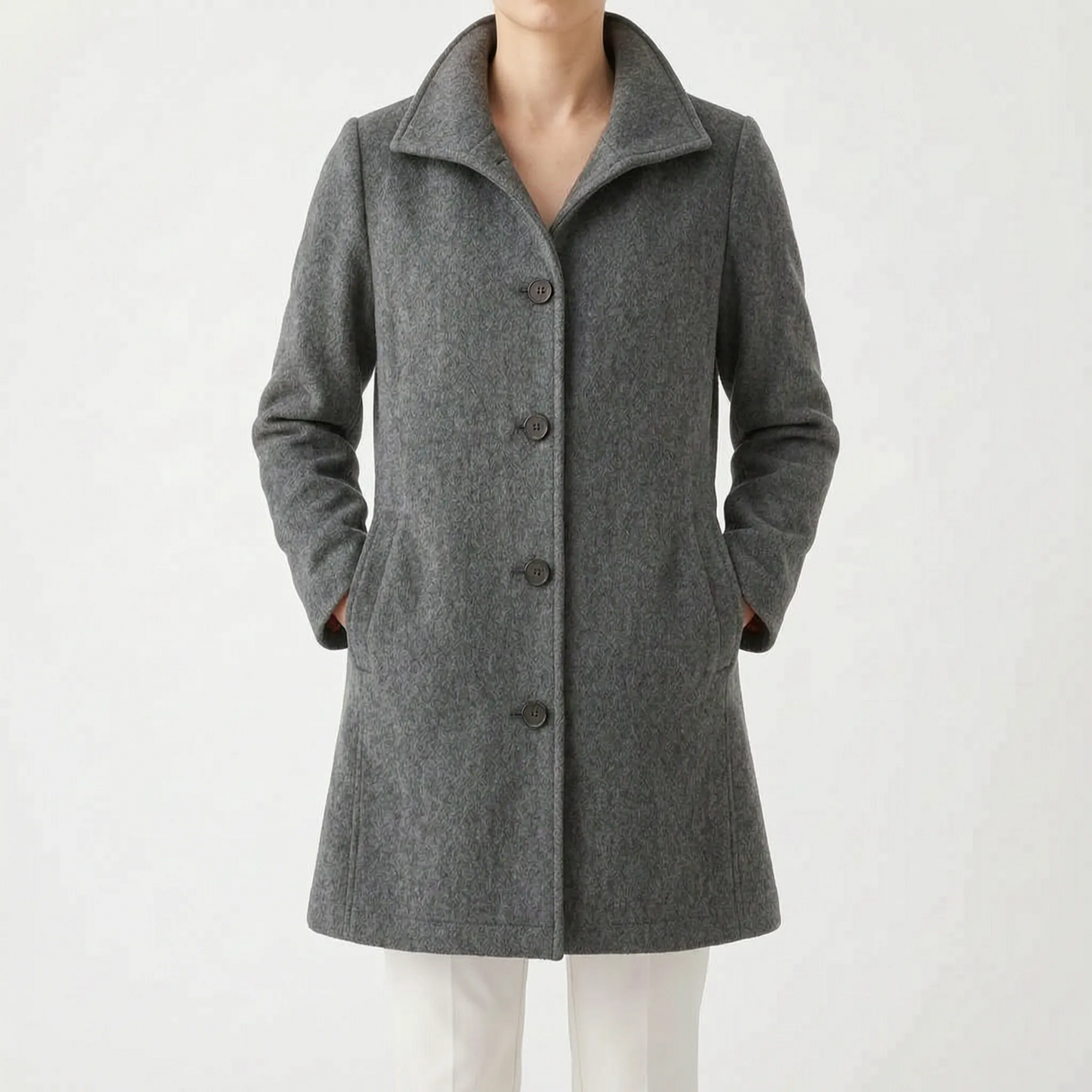 Velleza - Single-Breasted Winter Coat