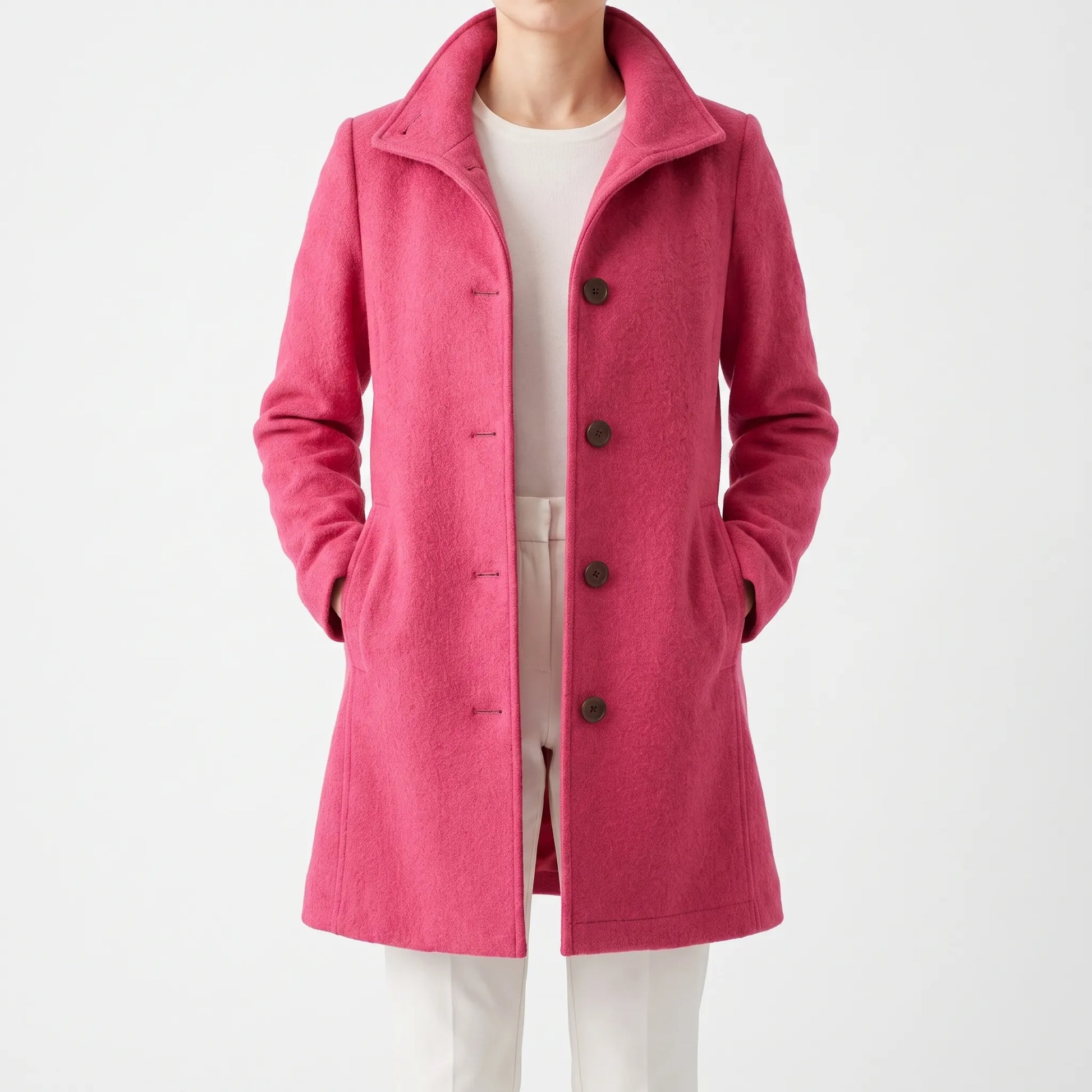 Velleza - Single-Breasted Winter Coat