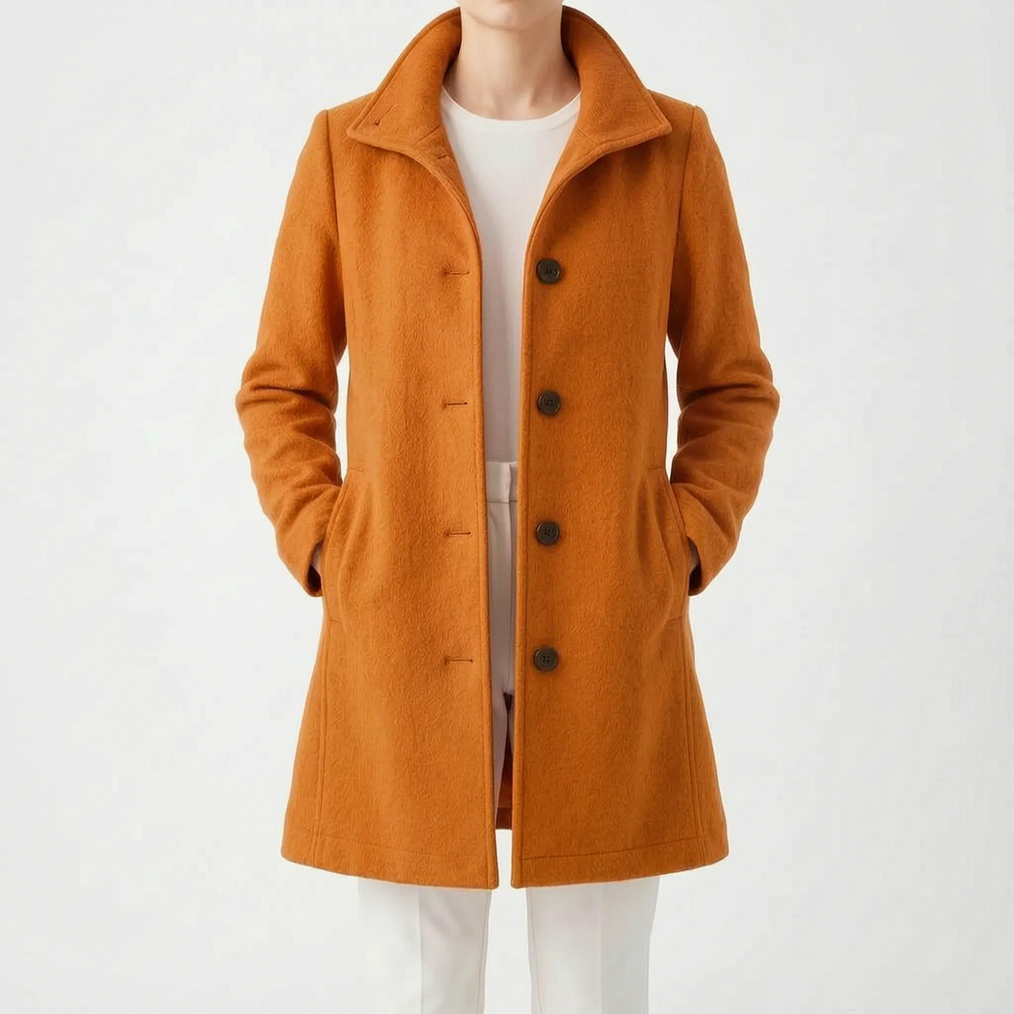 Velleza - Single-Breasted Winter Coat
