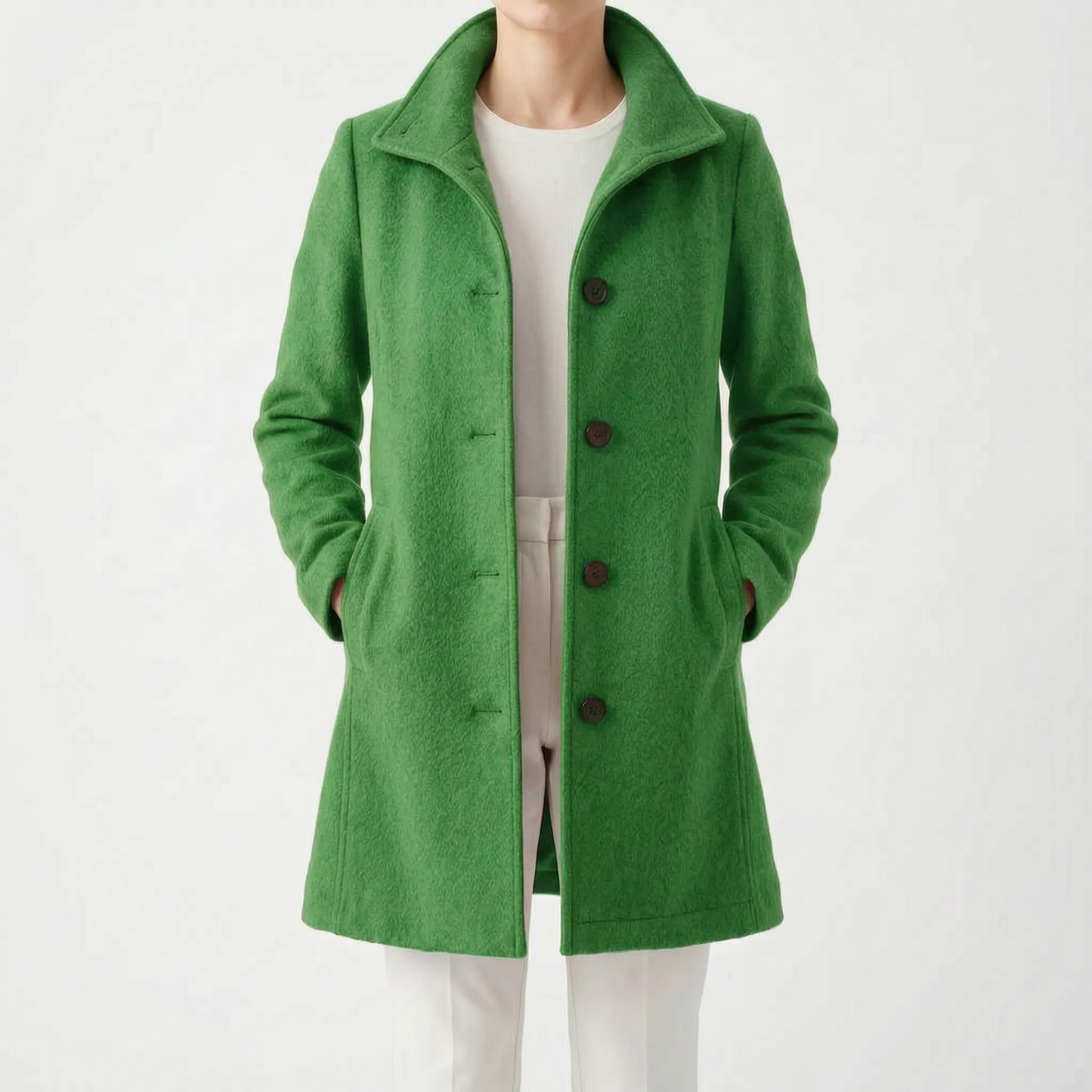 Velleza - Single-Breasted Winter Coat