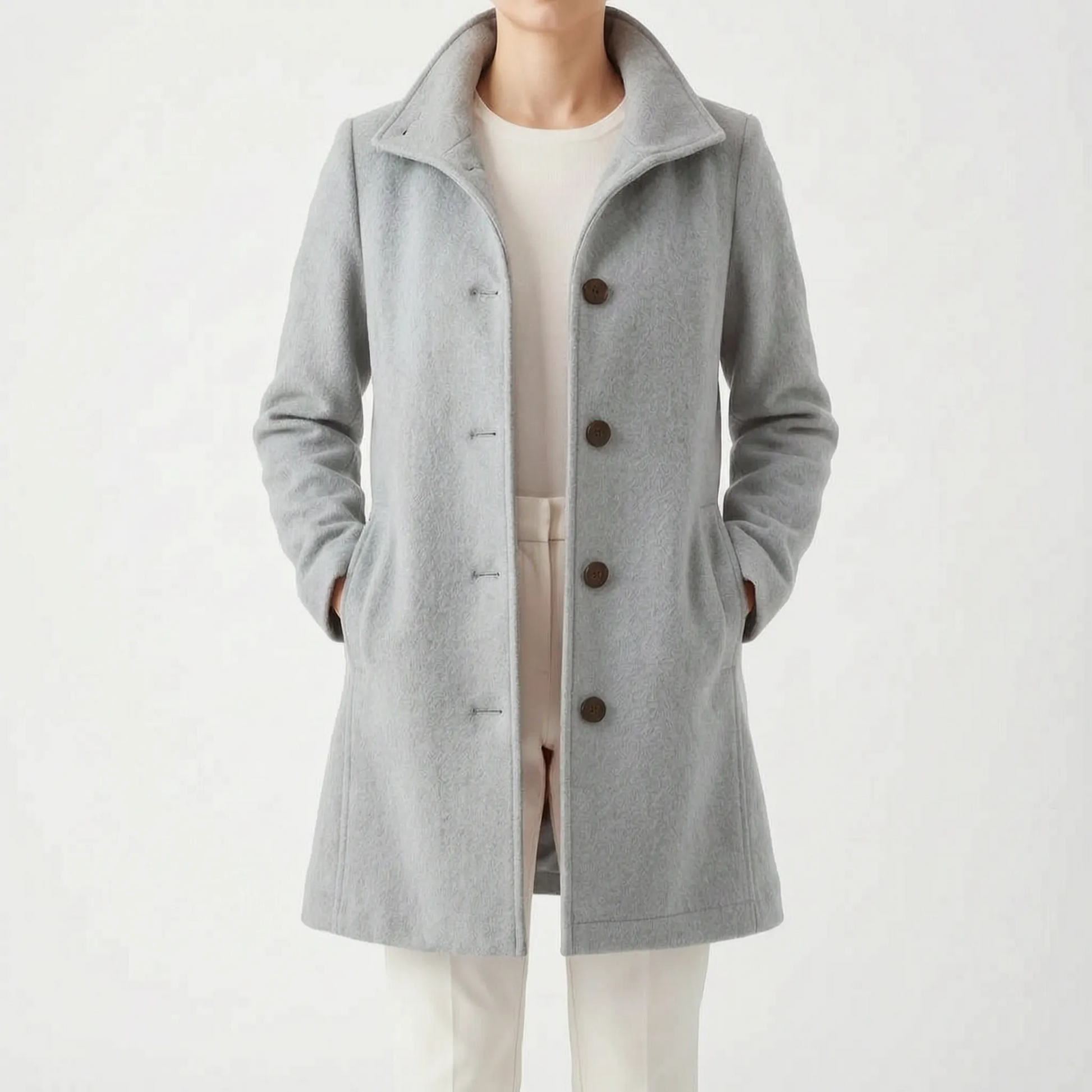Velleza - Single-Breasted Winter Coat