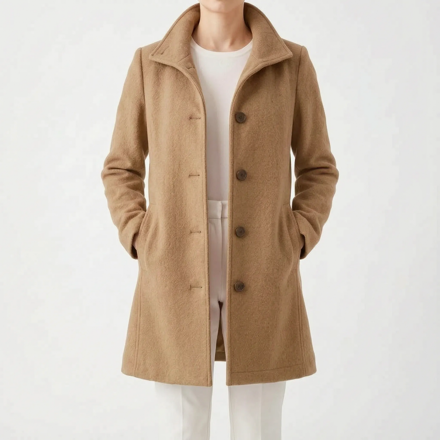 Velleza - Single-Breasted Winter Coat