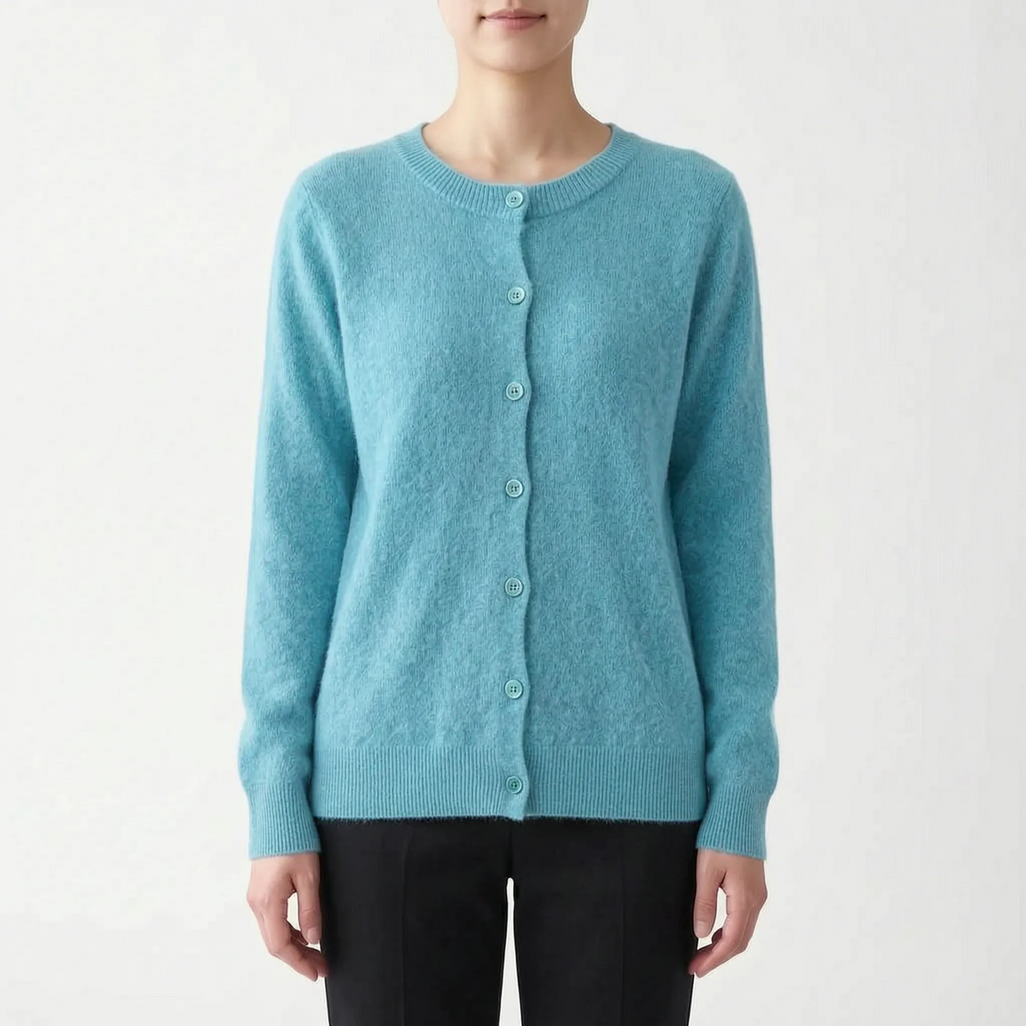 VeraKnit - Buttoned Knit Cardigan