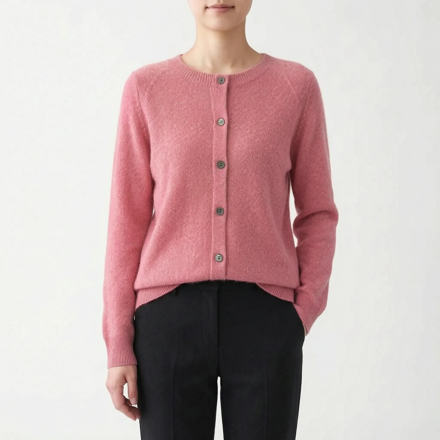 VeraKnit - Buttoned Knit Cardigan