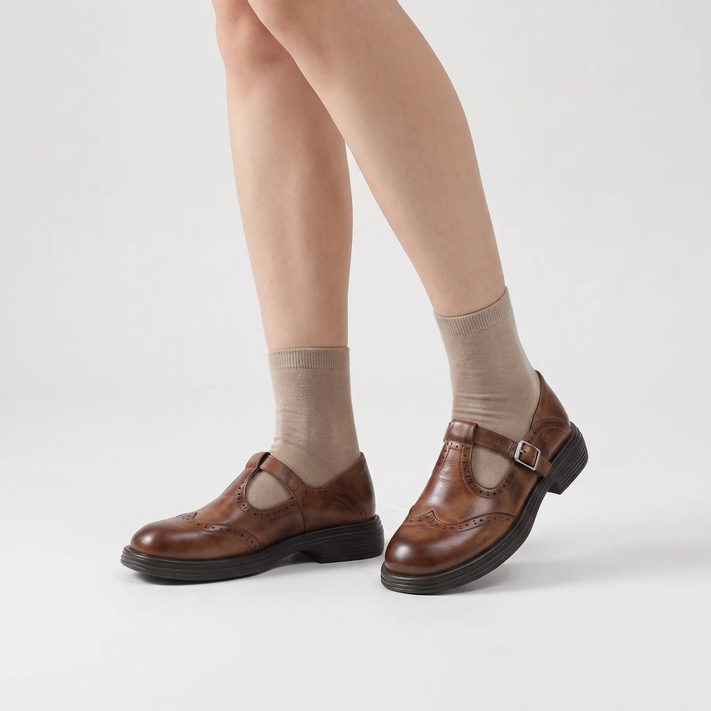 Vintara - Vintage Style T-Strap Mary Jane Shoes