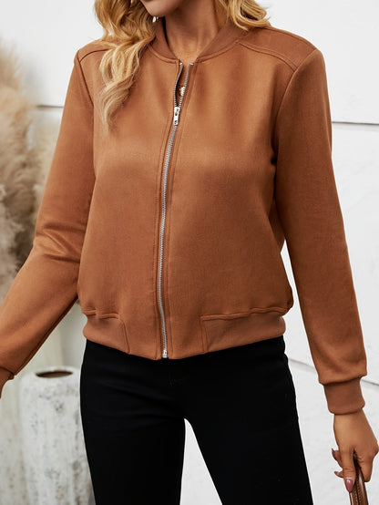 Women's Bomber Jacket - Zip-Up