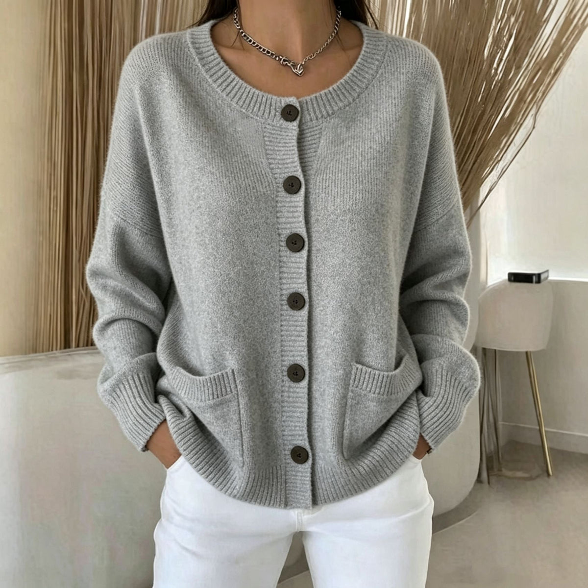 Women's Cardigan - Button-Front