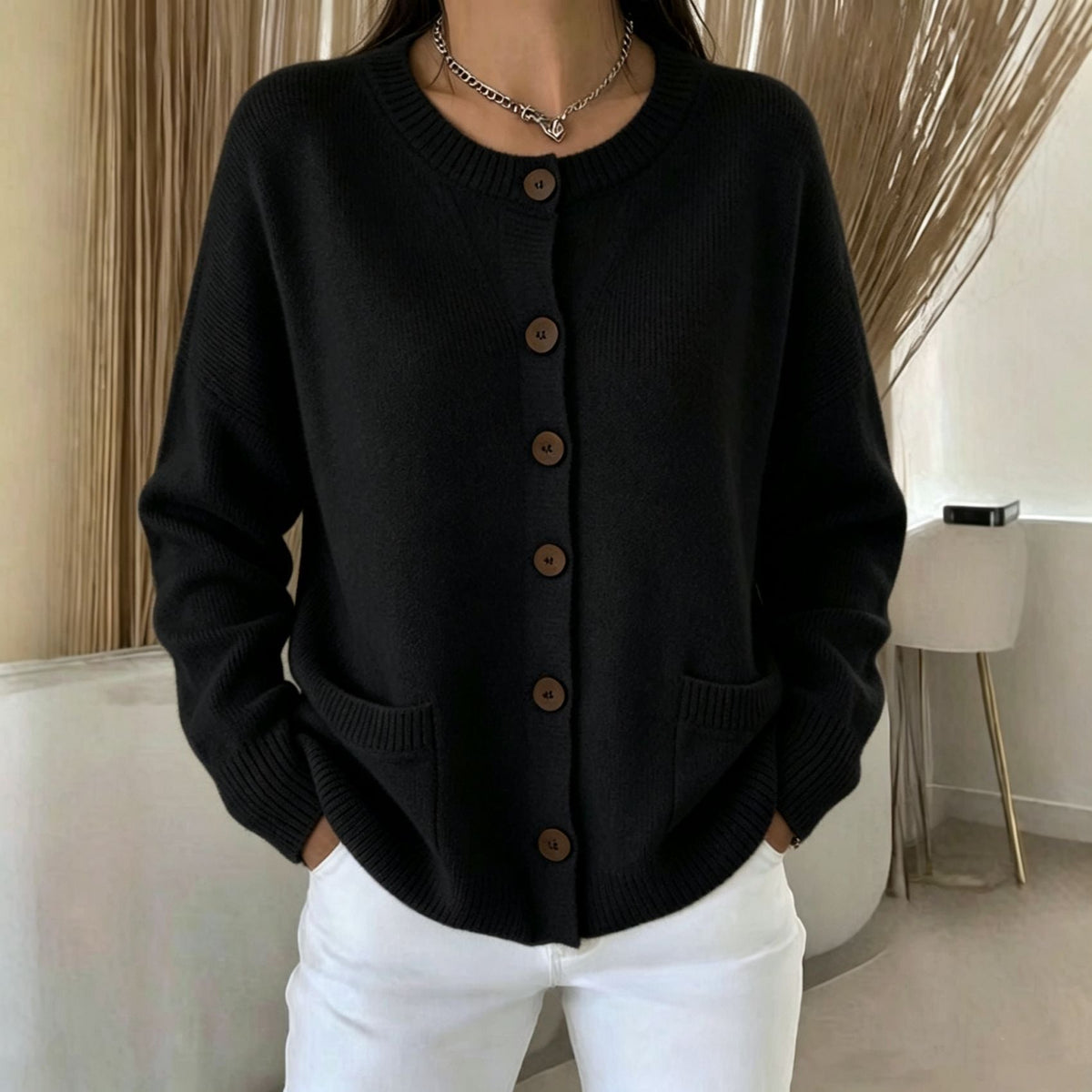 Women's Cardigan - Button-Front