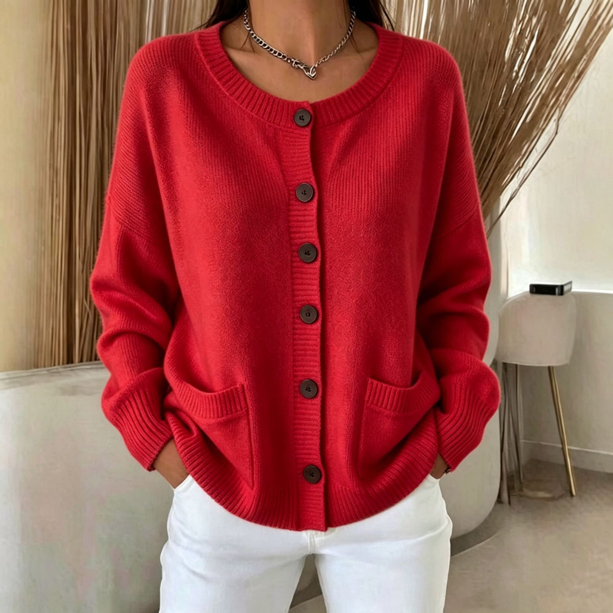 Women's Cardigan - Button-Front