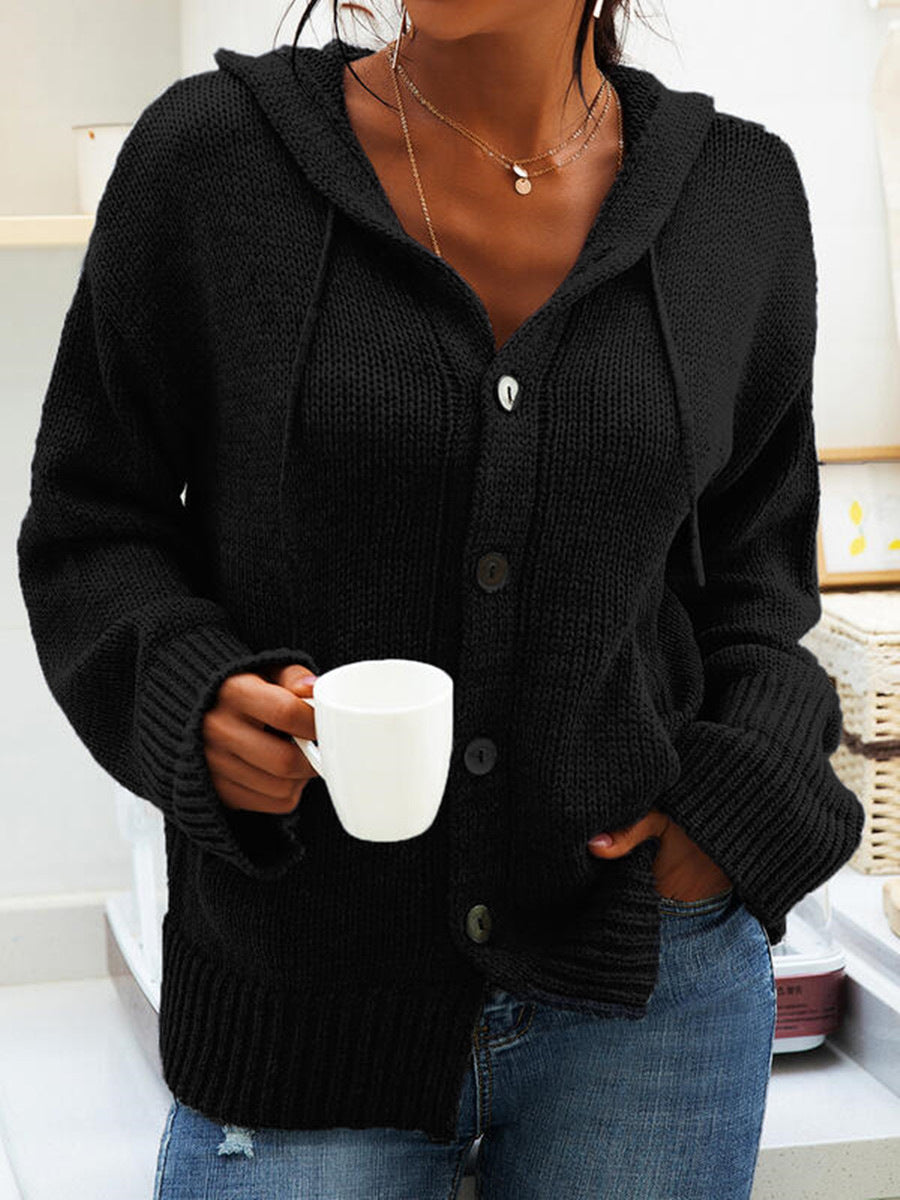 Women's Cardigan - Hooded, Chunky