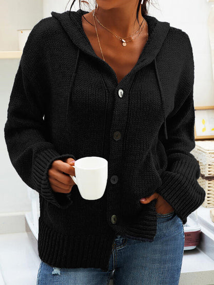Women's Cardigan - Hooded, Chunky