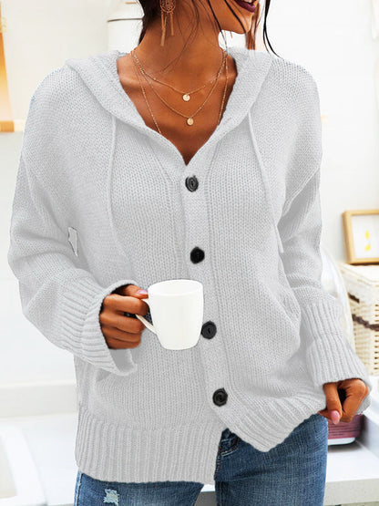 Women's Cardigan - Hooded, Chunky